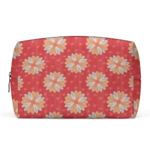 White Flowers Cosmetic Bag – Elegant Beauty, Perfectly Organized