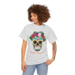 Colorful Skull Halloween Tee