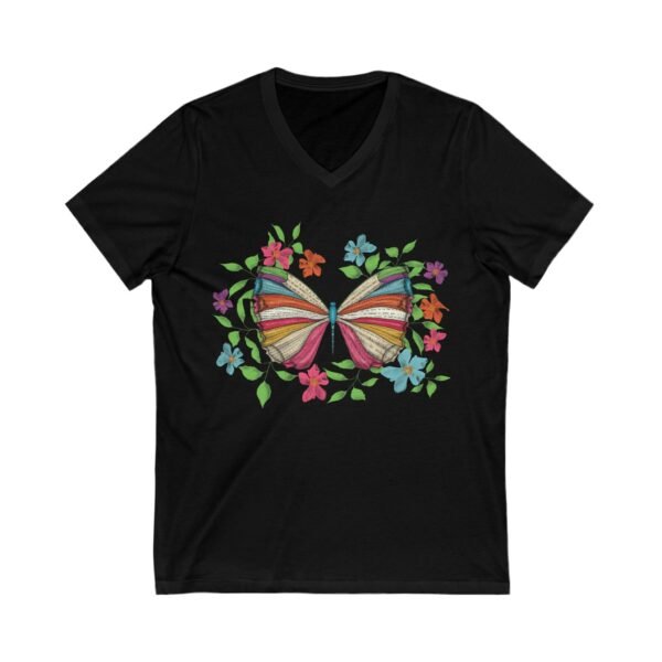 🦋 Blooming Butterfly V-Neck Tee – Wear Your Transformation - Image 5