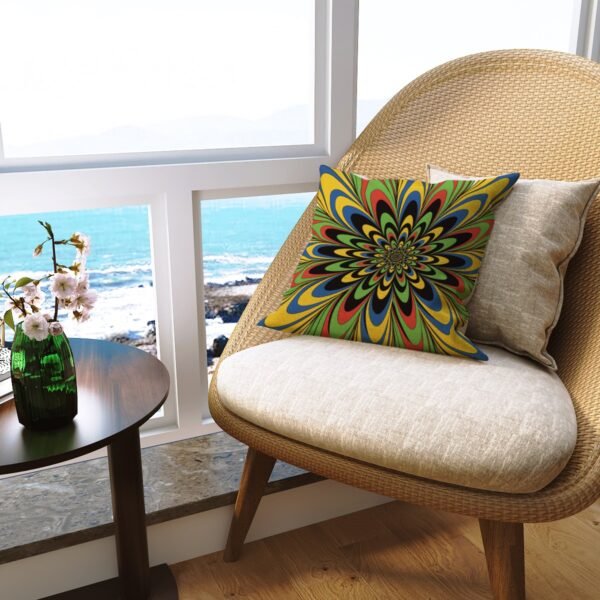 🌈 Flax Pillowcase – Multicolor Harmony - Image 2