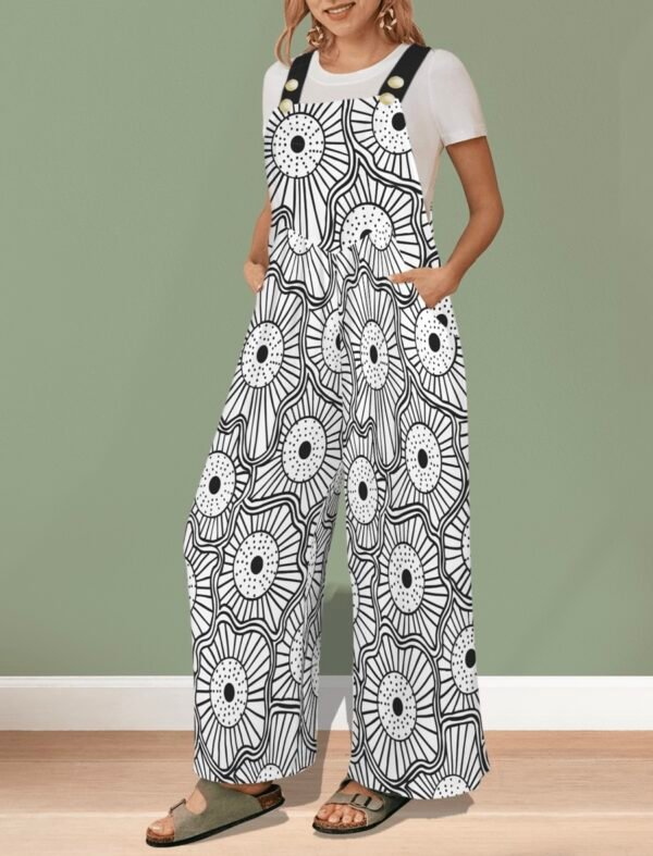 Geometric Cell Pattern Jumpsuit – Bold Moves, Smart Style