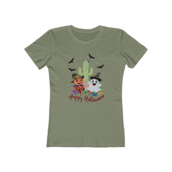 Halloween Graphic Tee, Women's Halloween T-Shirt, Cute Pumpkin & Ghost Shirt, Spooky Season Apparel, Fall Festival Wear - Image 5